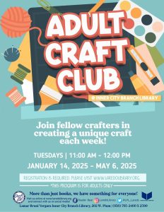 Adult Craft Club @ Lamar Bruni Vergara Inner City Branch Library