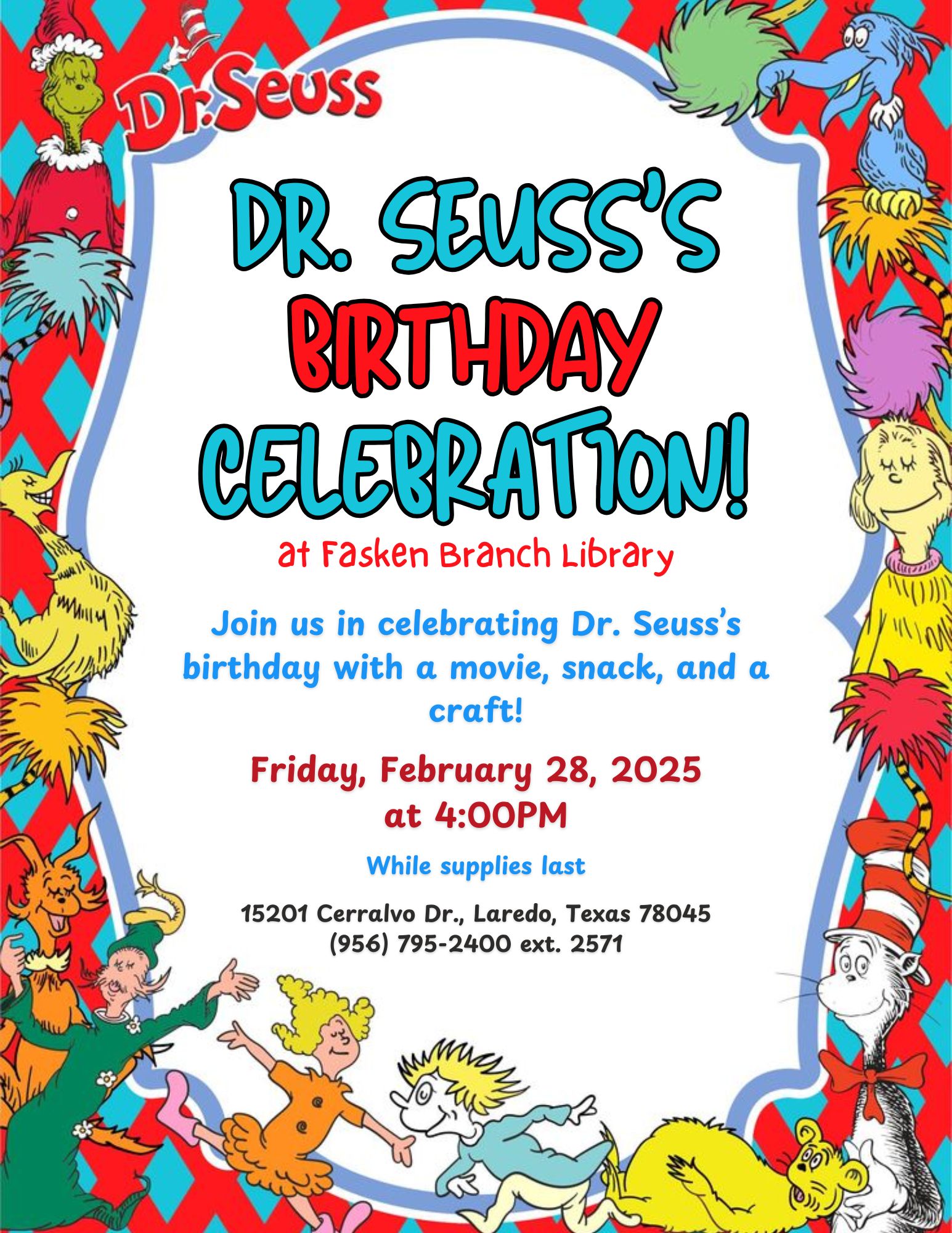 Dr. Seuss’s Birthday Celebration