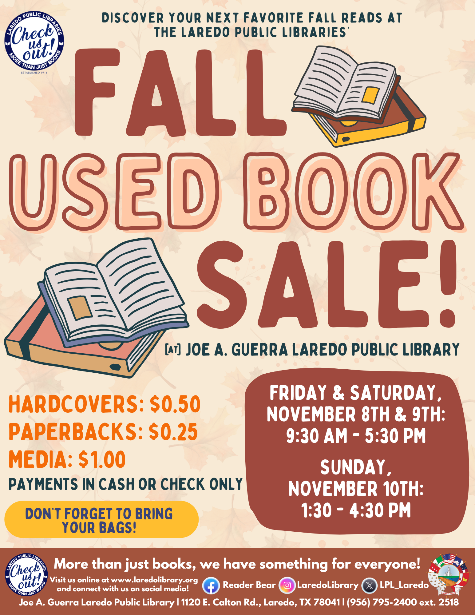 Fall Used Book Sale!