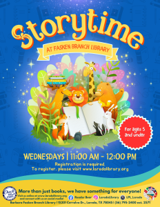 Storytime at Fasken Branch Library! @ Barbara Fasken Branch Library