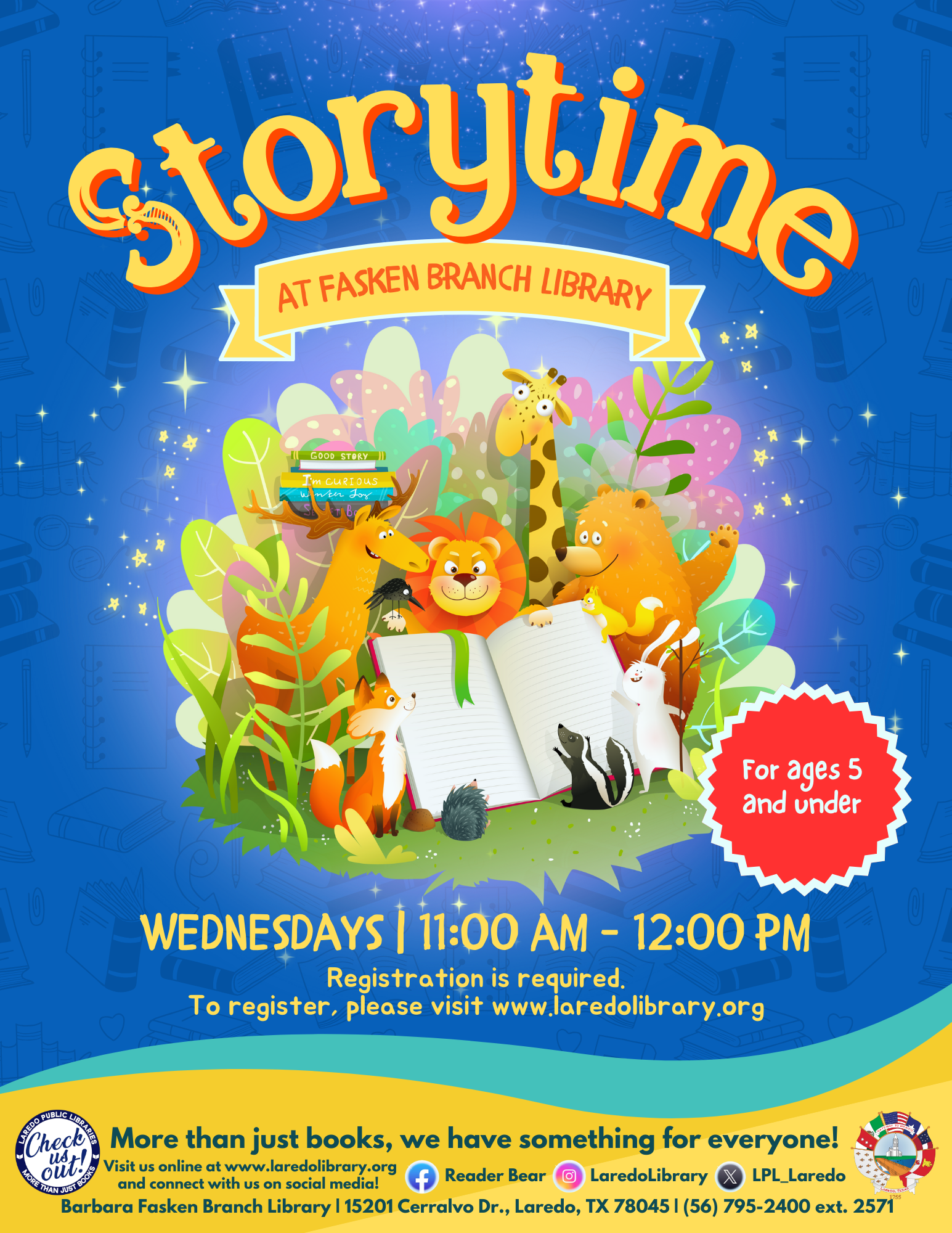 Storytime at Fasken Branch Library!