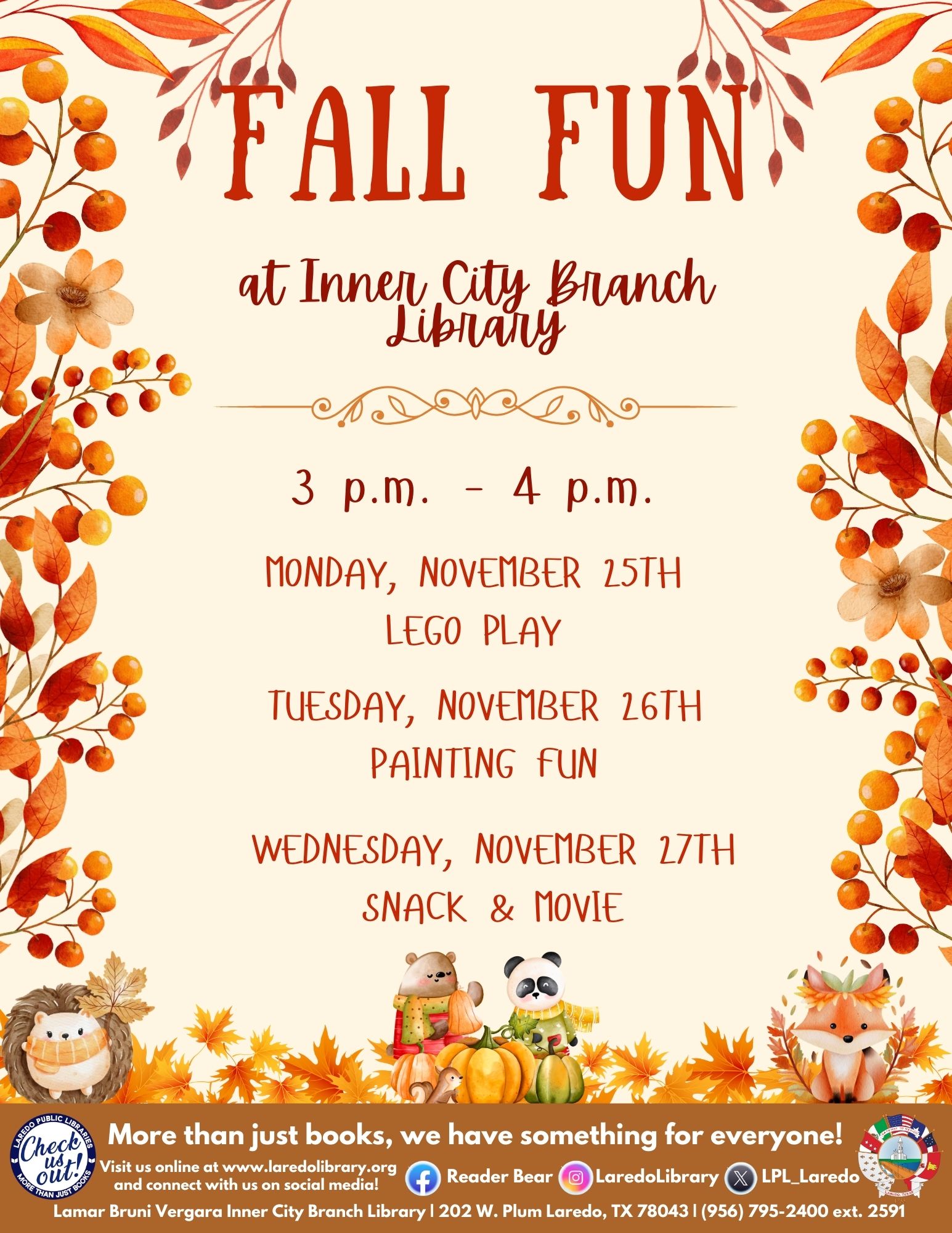 Fall Fun @Inner City Branch Library