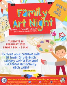 Family Art Night Registration Begins @ Inner City Branch Library