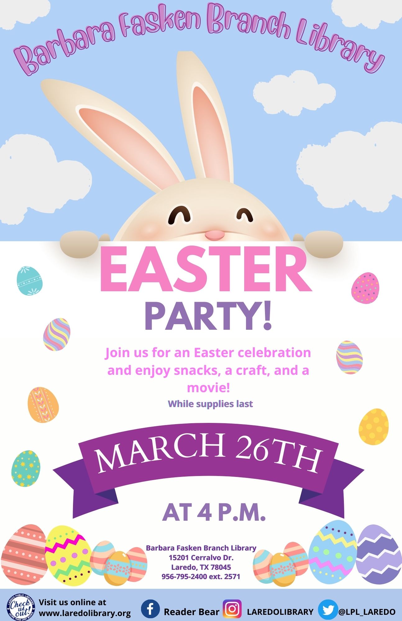 Easter Party at Fasken! | Laredo Public Library