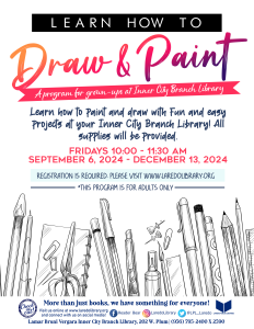 Learn How to Draw & Paint @ Lamar Bruni Vergara Inner City Branch Library