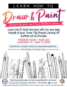 Learn How to Draw & Paint @ Lamar Bruni Vergara Inner City Branch Library