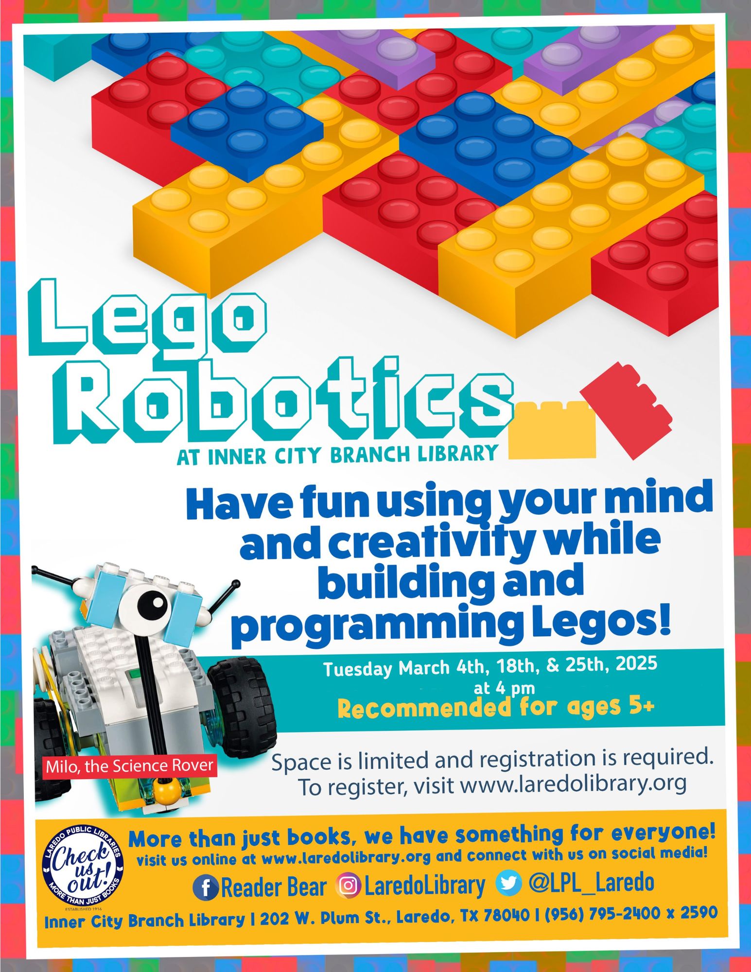 LEGO Robotics Registration Begins