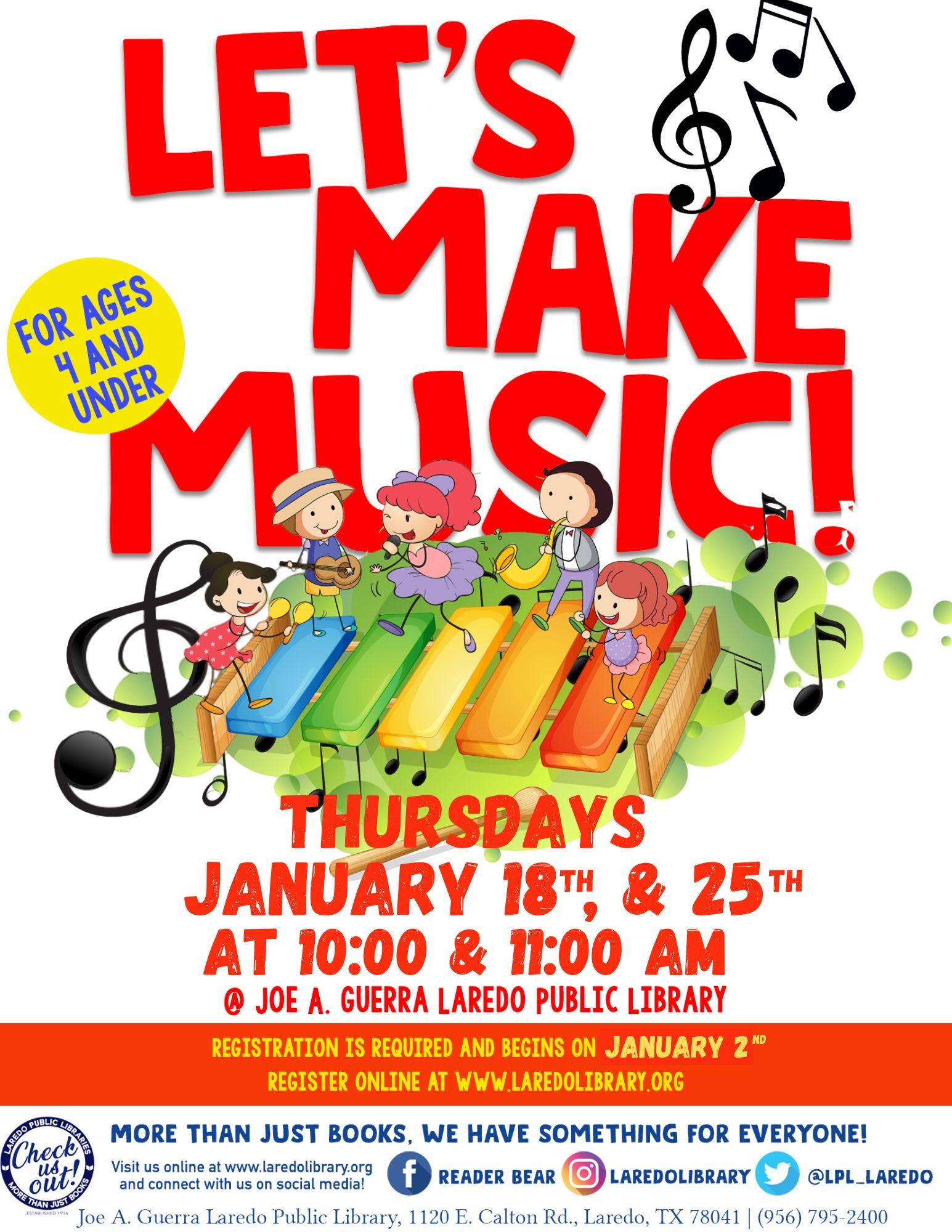 Let’s Make Music Registration