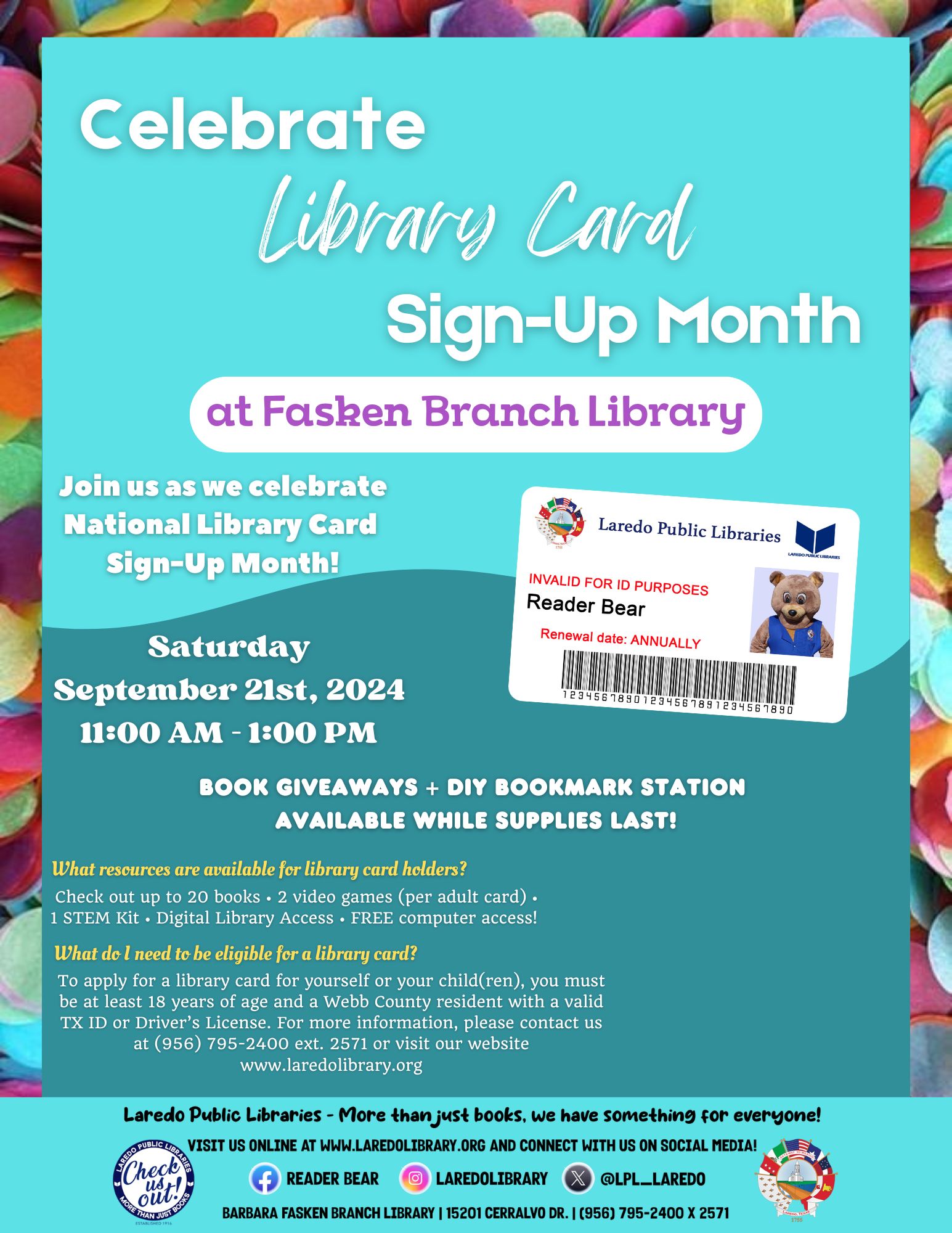 Library Card Sign-Up!