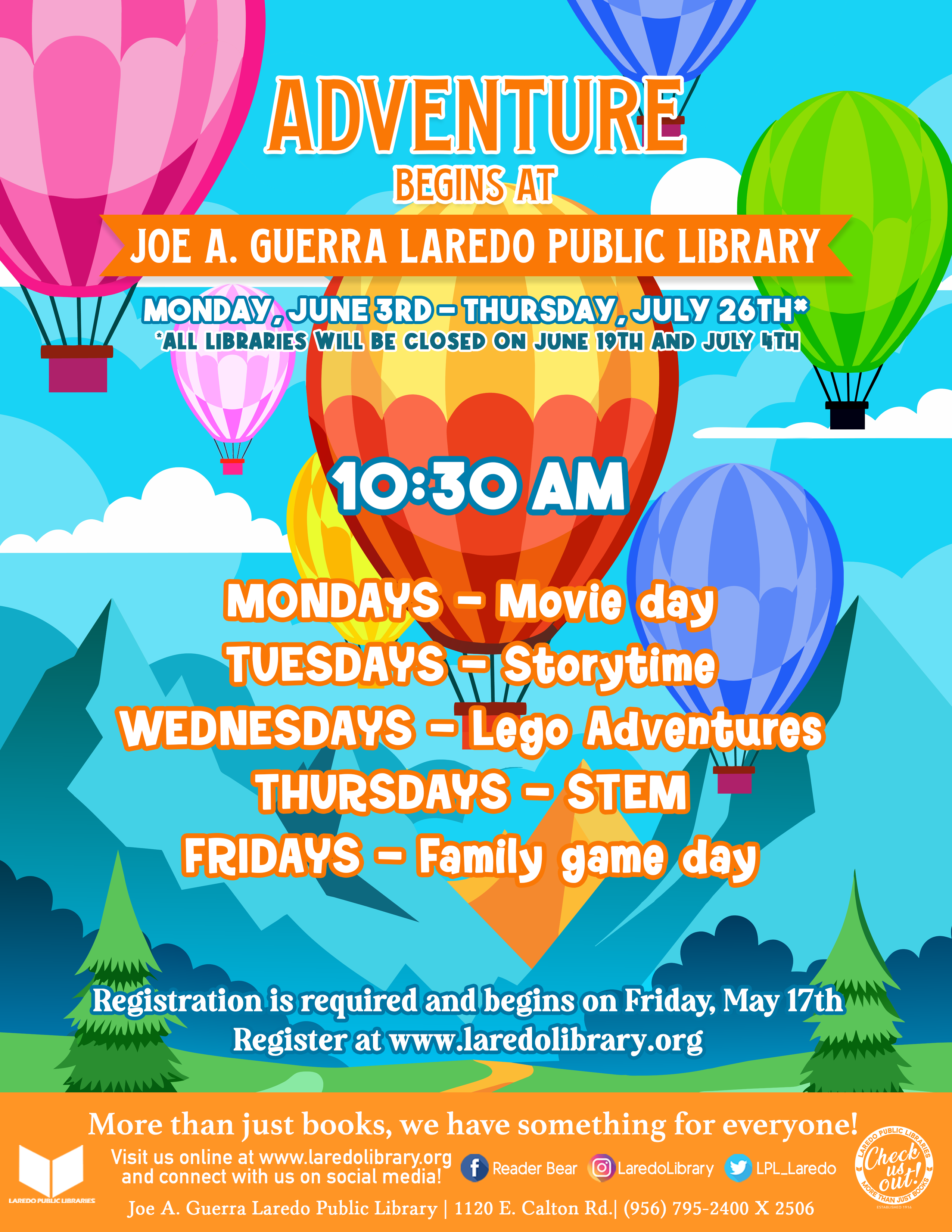 Summer Registration at Joe A. Guerra Laredo Public Library
