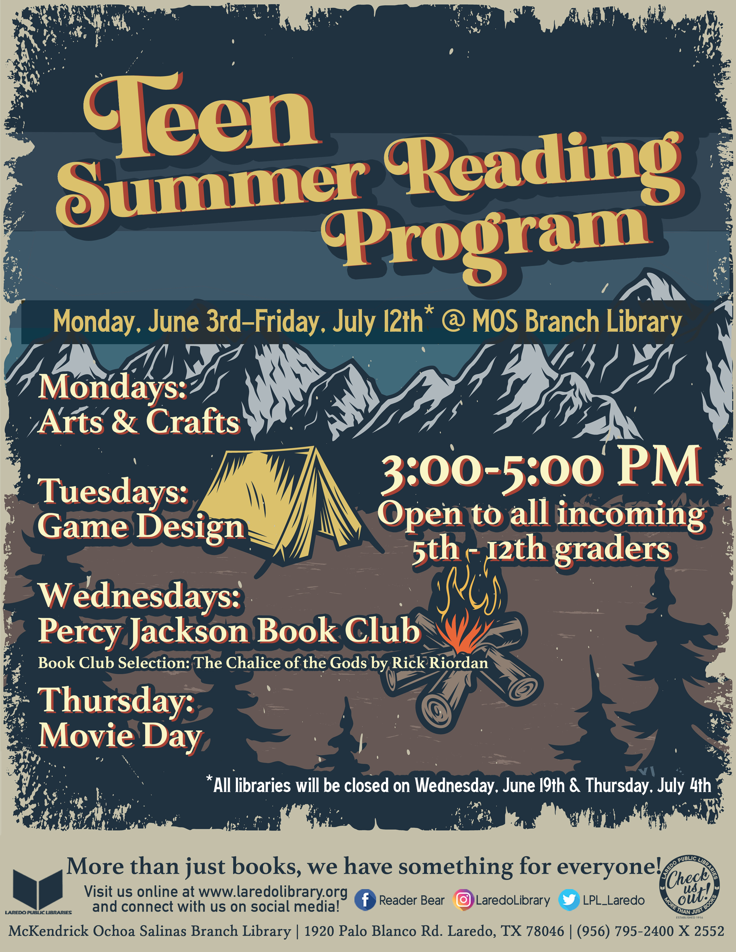 Teen Summer Reading Program 2024 @MOS