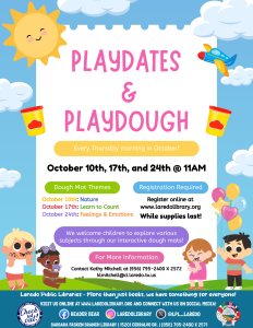 Playdates & Playdough! @ Barbara Fasken Library