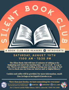 Silent Book Club @ Joe A. Guerra Laredo Public Library