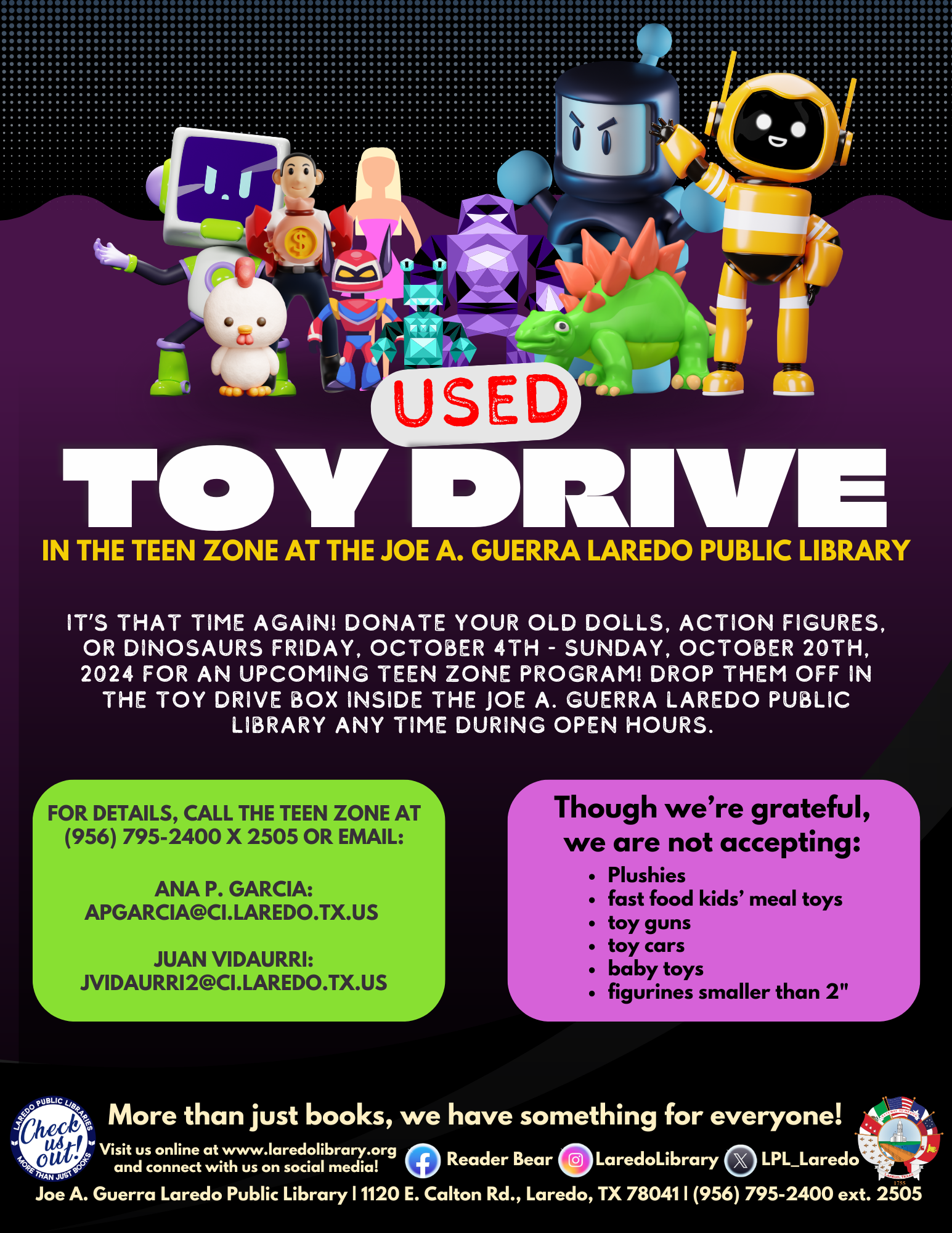 Teens’ Franken-Toy Drive 2024