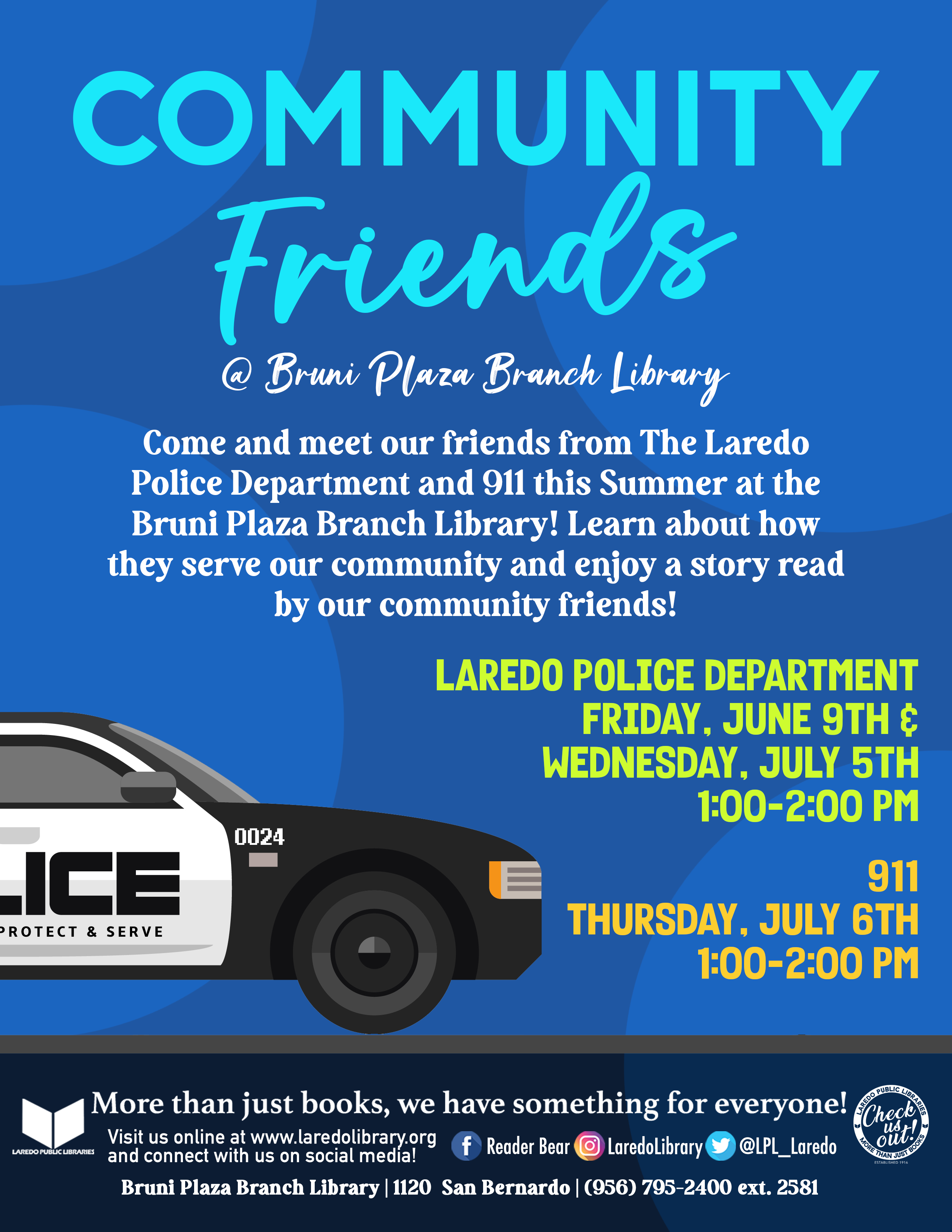 Laredo Police Department @Bruni Plaza Branch Library